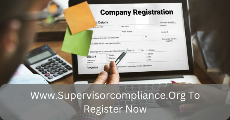 Www.Supervisorcompliance.Org To Register Now