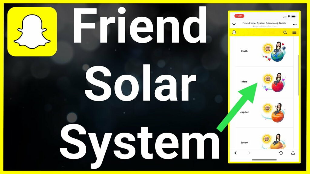 How Does Snapchat's Friend Solar System Work